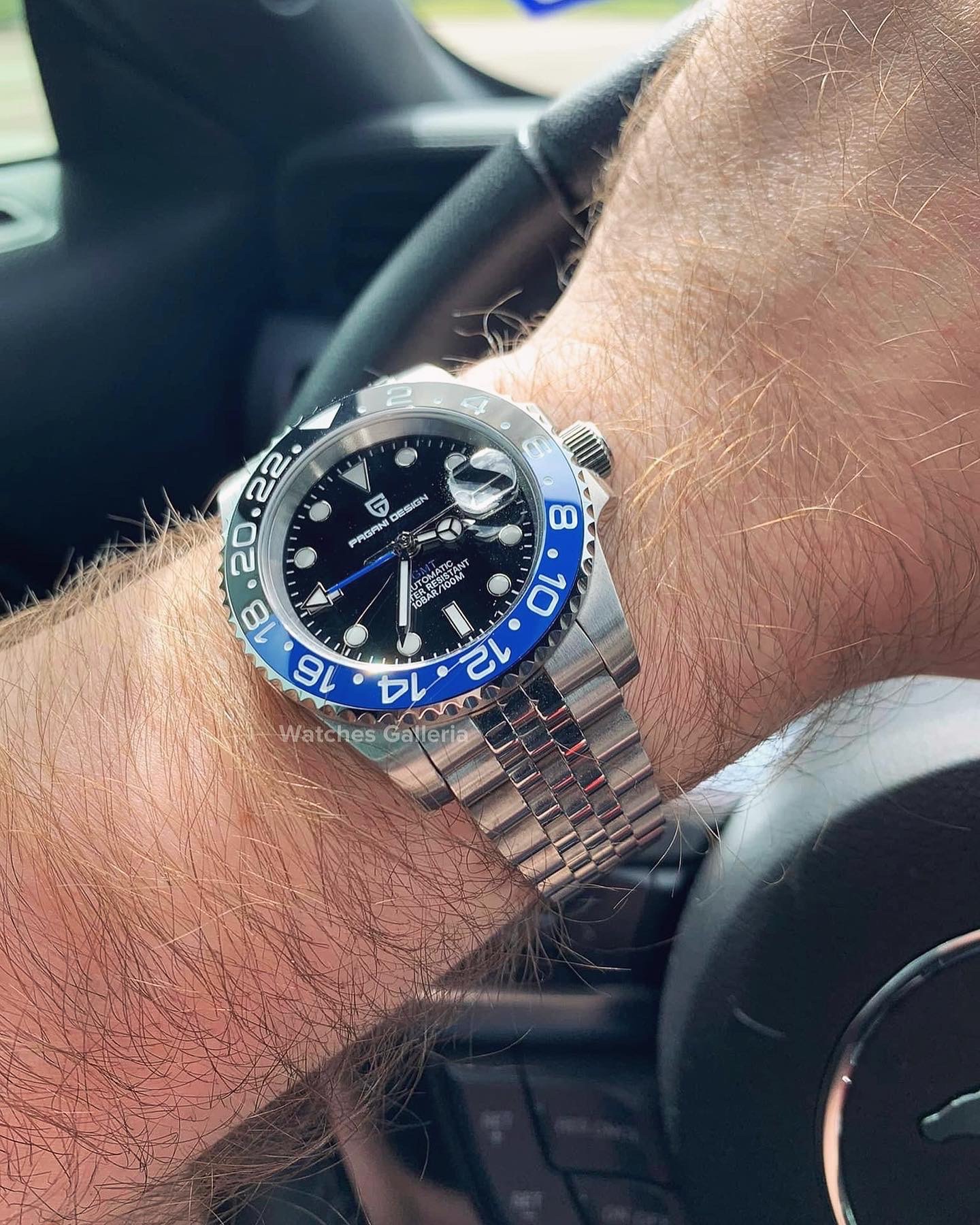 On Wrist Gmt Batman Jubilee Pagani Design PD1662 GMT Master I