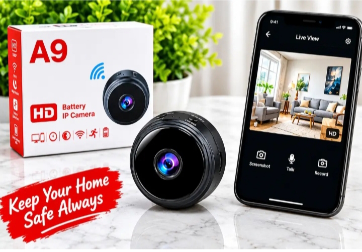 A9 1080P HD Magnetic WiFi Mini Camera | Wireless Security Camera with Night Vision & HDSF App Support