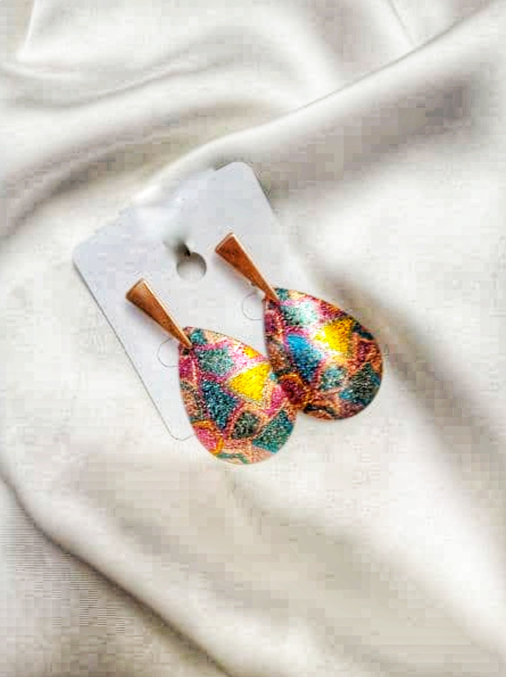 Ethnic Style Colorful Earrings In Metal High Quality