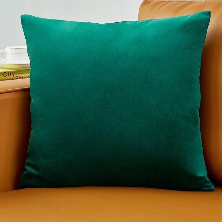 Plain Velvet Cushion Covers 16"×16" Inches By Ayat Bedding