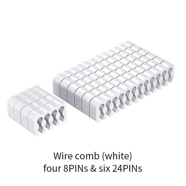 LDPCSJ 24PIN Cable Comb Computer Power Supply Module - Motherboard CPU Graphics Card Organizer Clamp for Neat Cabling