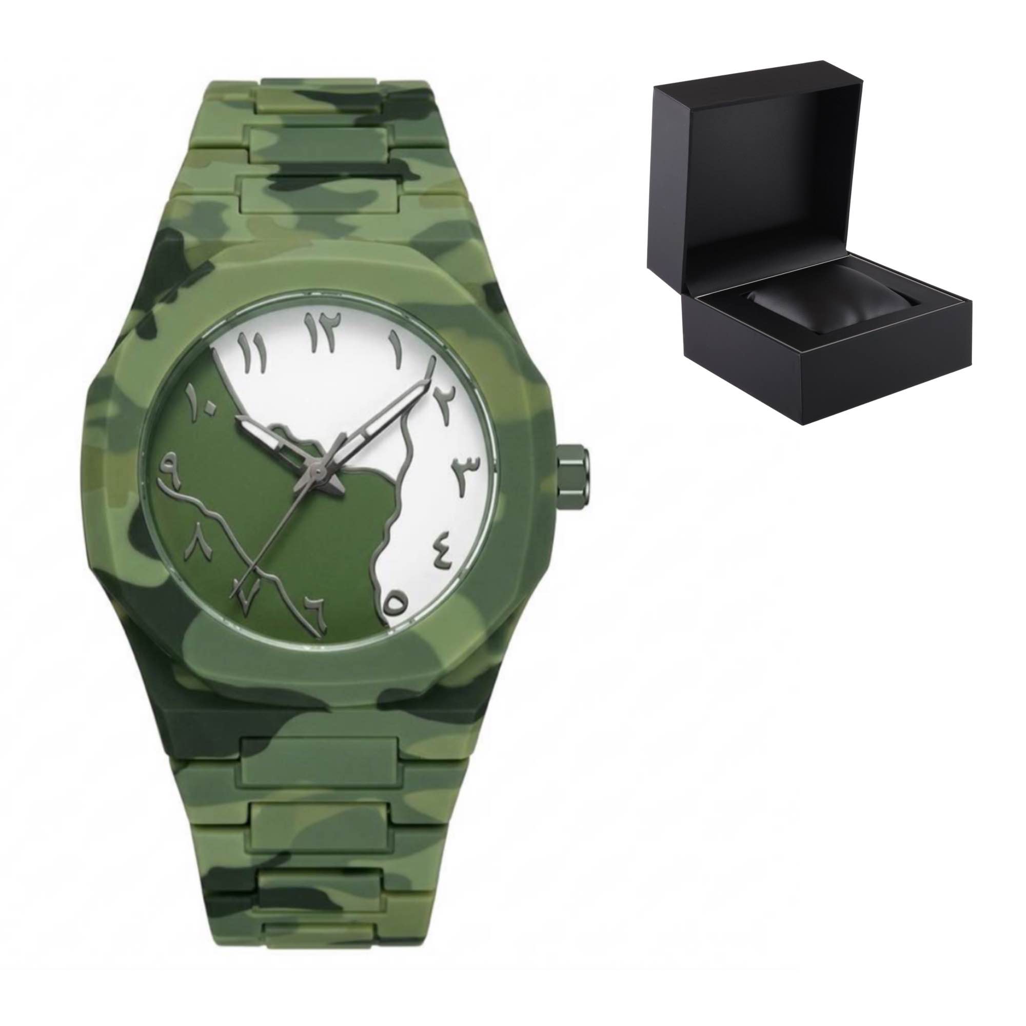 Arabic Dial Aura Watch - Stylish Trending Gents Watch 100% Original