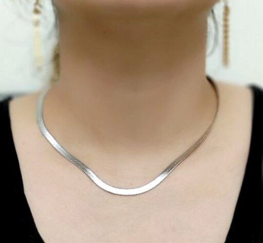 Snake Chain Golden And Silver Color Regular Use For Unisex Jewelry