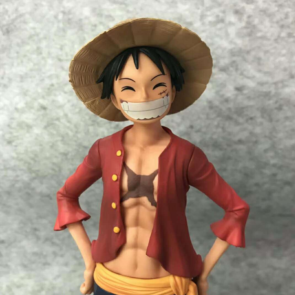 26CM One Piece Anime Figure Confident Smiley Luffy Changing Action Figurine Doll PVC Model Toys Collection DeskTop Toy 