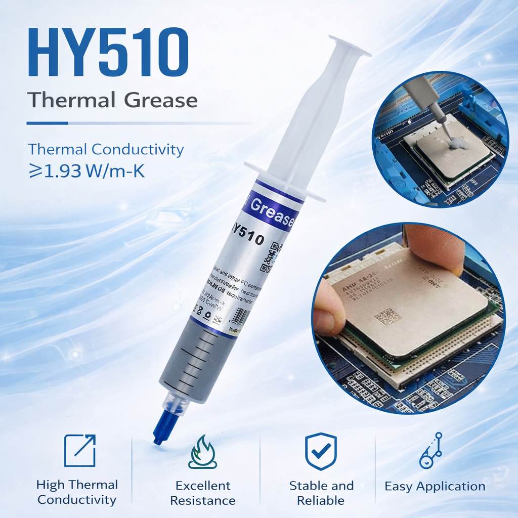 High Quality Big Syring Thermal Paste Heat Sinks (1pcs) 15g / 25g (Grease) Tube - Gray - CPU Chipset Heatsink Paste Conductive Compound ABS Material (HM-501 / HY-510)