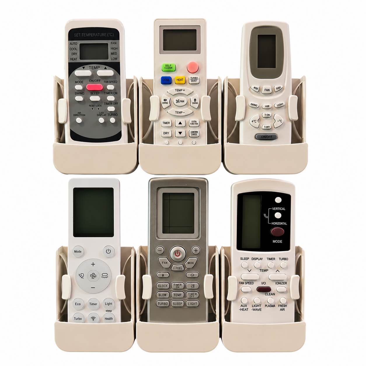 Universal Remote Control Holder Wall Mounted Remote Stand For AC LED LCD TV Remote Control