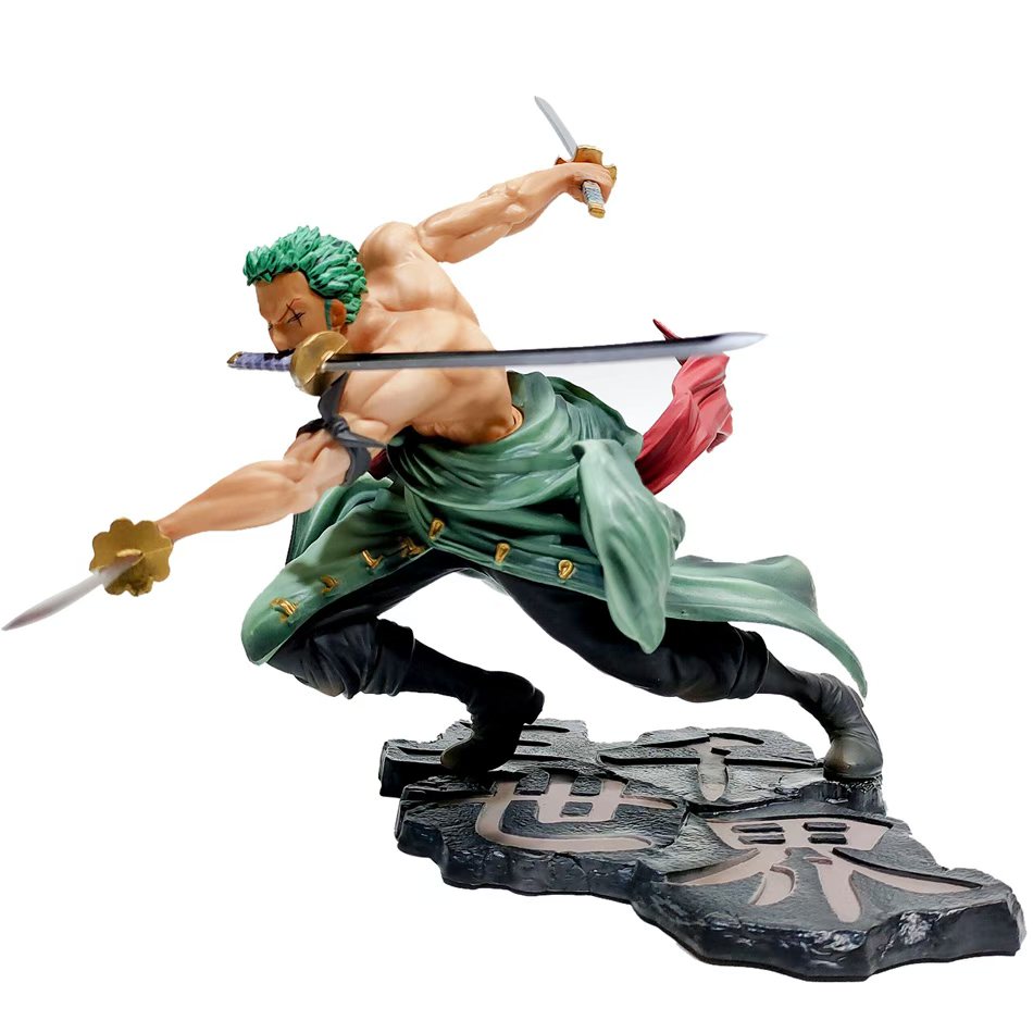 One Piece 10CM Figure Toys Anime GK Roronoa Zoro Three-blade Sa-maximum PVC Action Collection Figurine Model Dolls  Kids