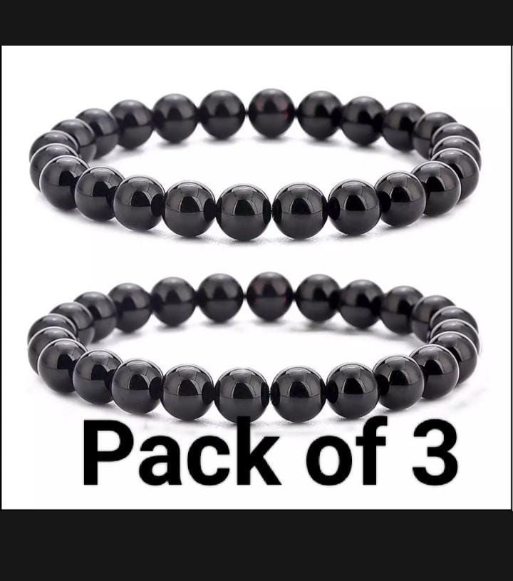 Trendy black pearl bracelet fashion jewellery for girls and mens