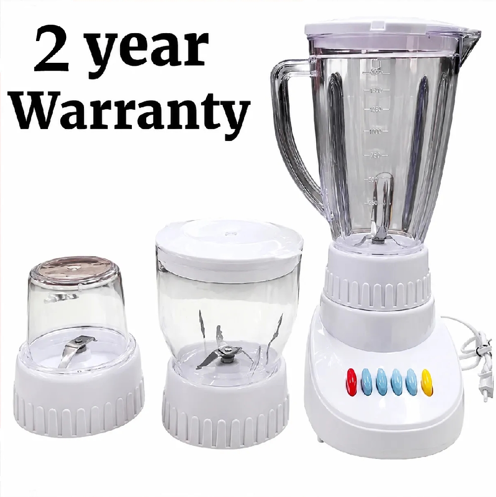 Premium Juicer 3 in 1 Multifunction Juicer Grinder and Blender Machine - 1 Year Warranty