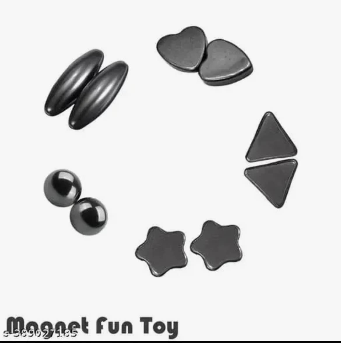 Magnet Set Pack of 10 Pcs | Magnetic Fidget Toy | Stress Relief Magnets | Magnetic Stones | Anti Stress Desk Toy | Adult & Kids Sensory Fidget Gift