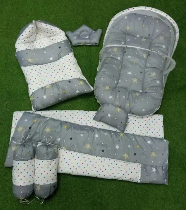 7 Pcs Baby Bedding Set Super Soft High Quality Complete Newborn Bister