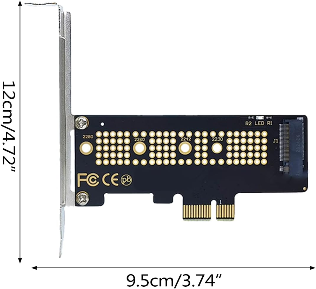 M.2 NVME SSD to PCIe 4.0 Adapter Card 64Gbps M-Key PCIe4.0 X1 X4 For Desktop PC PCI-E GEN4 Full Speed