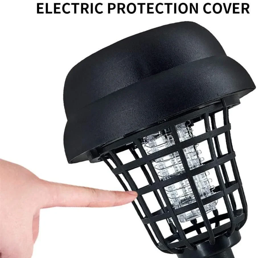 Solar Mosquito Killer Lamp Outdoor LED Bug Zapper Waterproof Light Trap for Garden Lawn Camping
