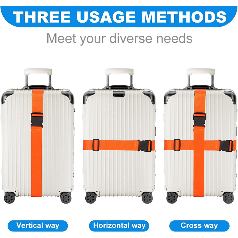 NEW Straight Shaped Luggage Straps for Suitcase,Luggage Belt with Adjustable Release Buckle Travel Accessory,Easily Identified