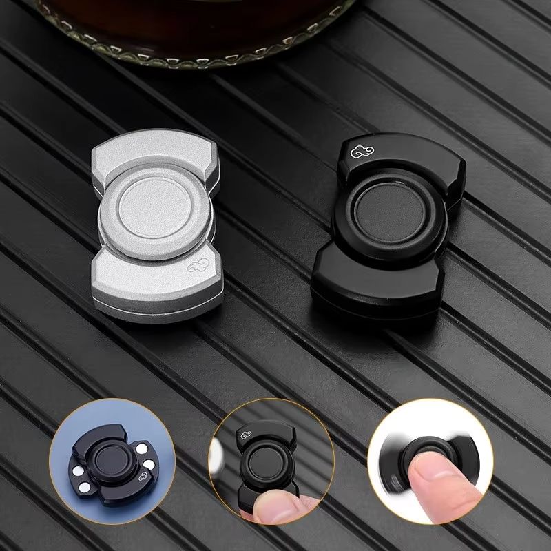 Metal Magnetic Slider Gyroscope - Deformation Hand Spinning Card Mini EDC Decompression Adult Fidget Toy Anti Anxiety