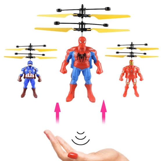 Flying avengers spideman batman iron man toys sensor flying toys rechargeable outdoor toys
