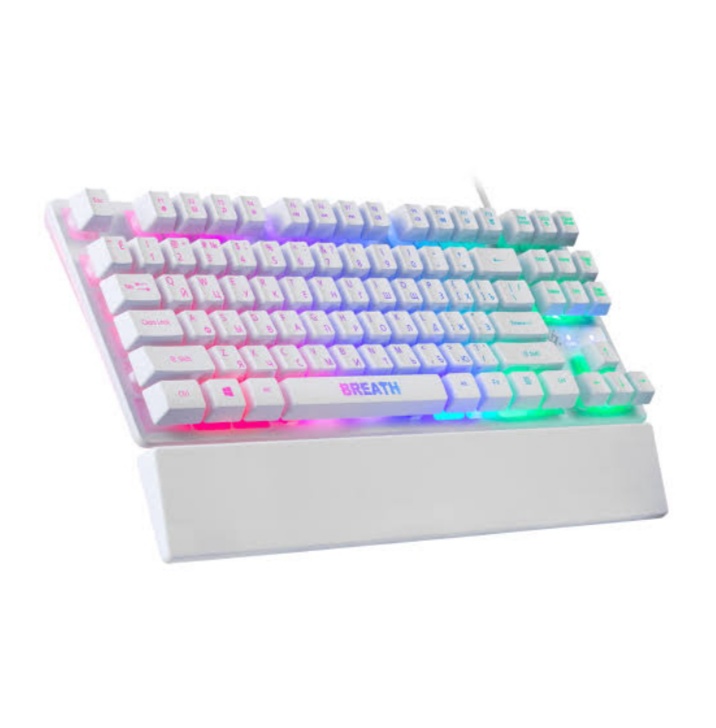 RGB Gaming Keyboard Semi Mechanical Feeling For PC Gaming Typing And Laptop With Cool LED Backlighting