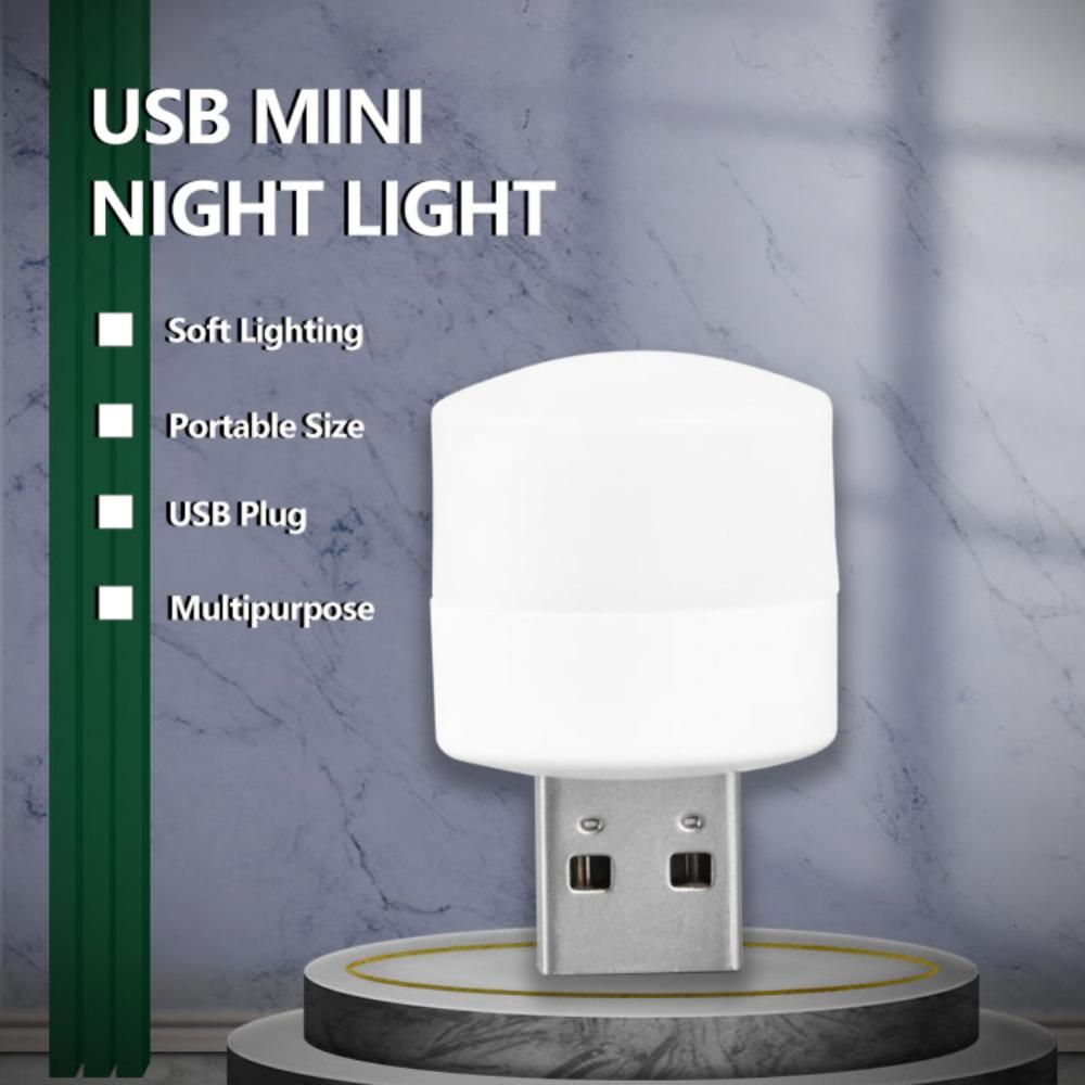 Pack of 2 Mini USB LED Light Bulbs | USB Plug Lamp Computer Mobile Power Bank | White | Small Book Lamp | LED Eye Protection Reading | Light Desk Lighting. Mini Led Usb Light Night Light Mini bulb Mini USB LED Light Bulbs