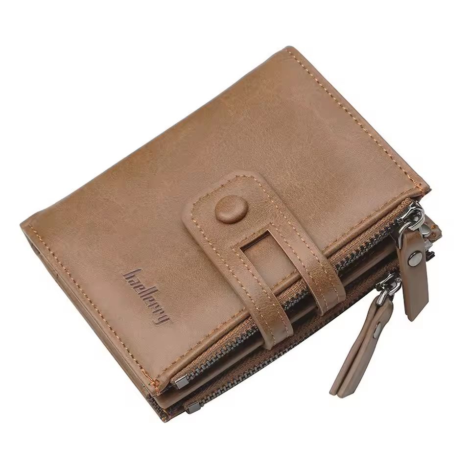 Buffalo Leather Trifold Wallet for Men – Premium Slim Card Holder