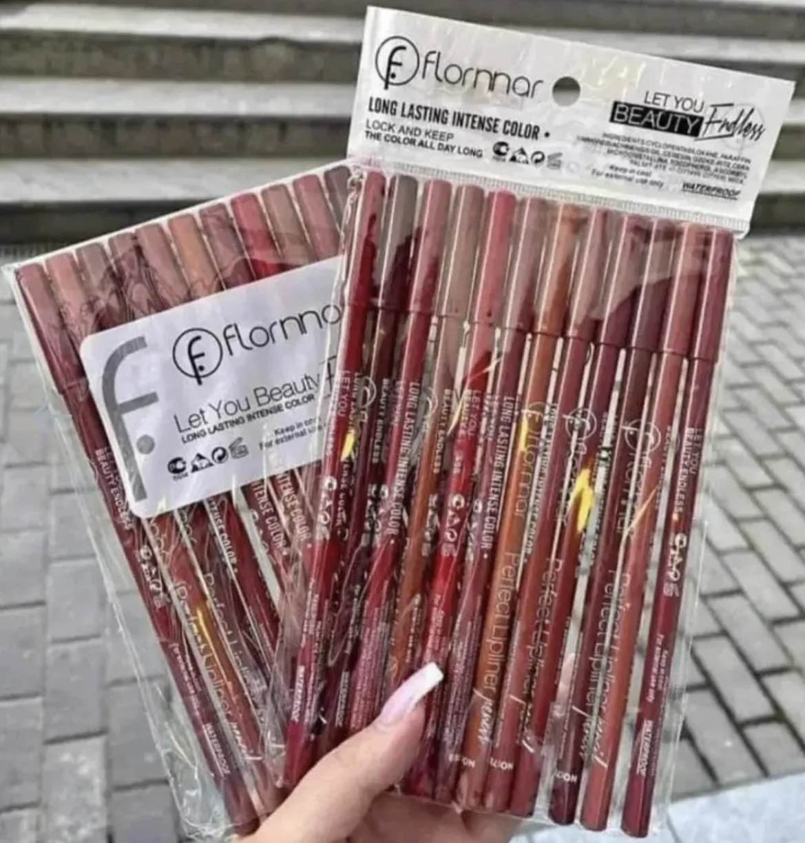 Pack of 12 – Waterproof Matte Lip Liner Pencils – Long Lasting Intense Color – Smooth Lip Contour & Lipstick Crayon