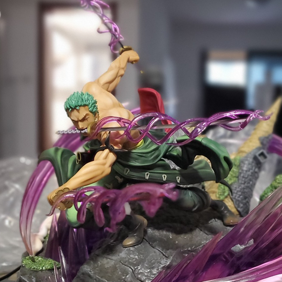 New 20cm One Piece Anime Figure GK Roronoa Zoro PVC Action Figure Collection Model Doll Toy  Decoration