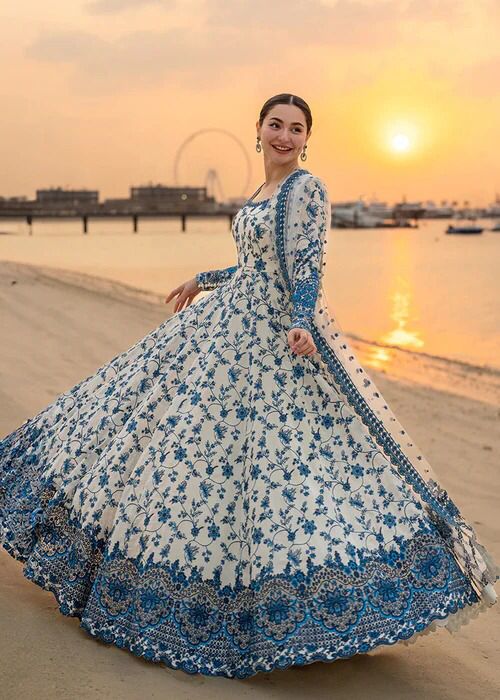 most viral frock 3pc printed neck lace work trending for women