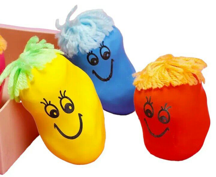 Smiley Face Stress Ball Squishy coloured balls with smiley faces