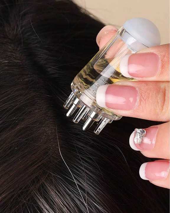 6ml Scalp Hair Oil Applicator Bottle | Hair Oil Applicator Comb Bottle | Scalp Massage Oil Dispenser | Hair Care Tool