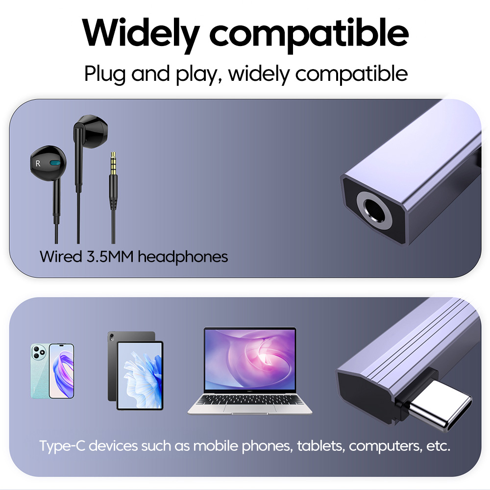USB Audio Adapter USB A/Type-C to 3.5mm Jack Elbow Digital Audio Connector For iPhone 15-17 Cellphones Tablet Laptop PC Computer