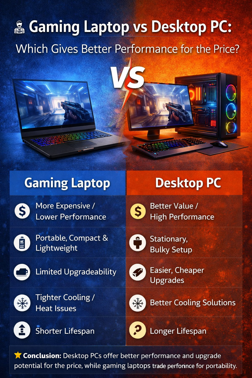 Gaming laptop with RGB keyboard, high performance graphics and portable design for gamers