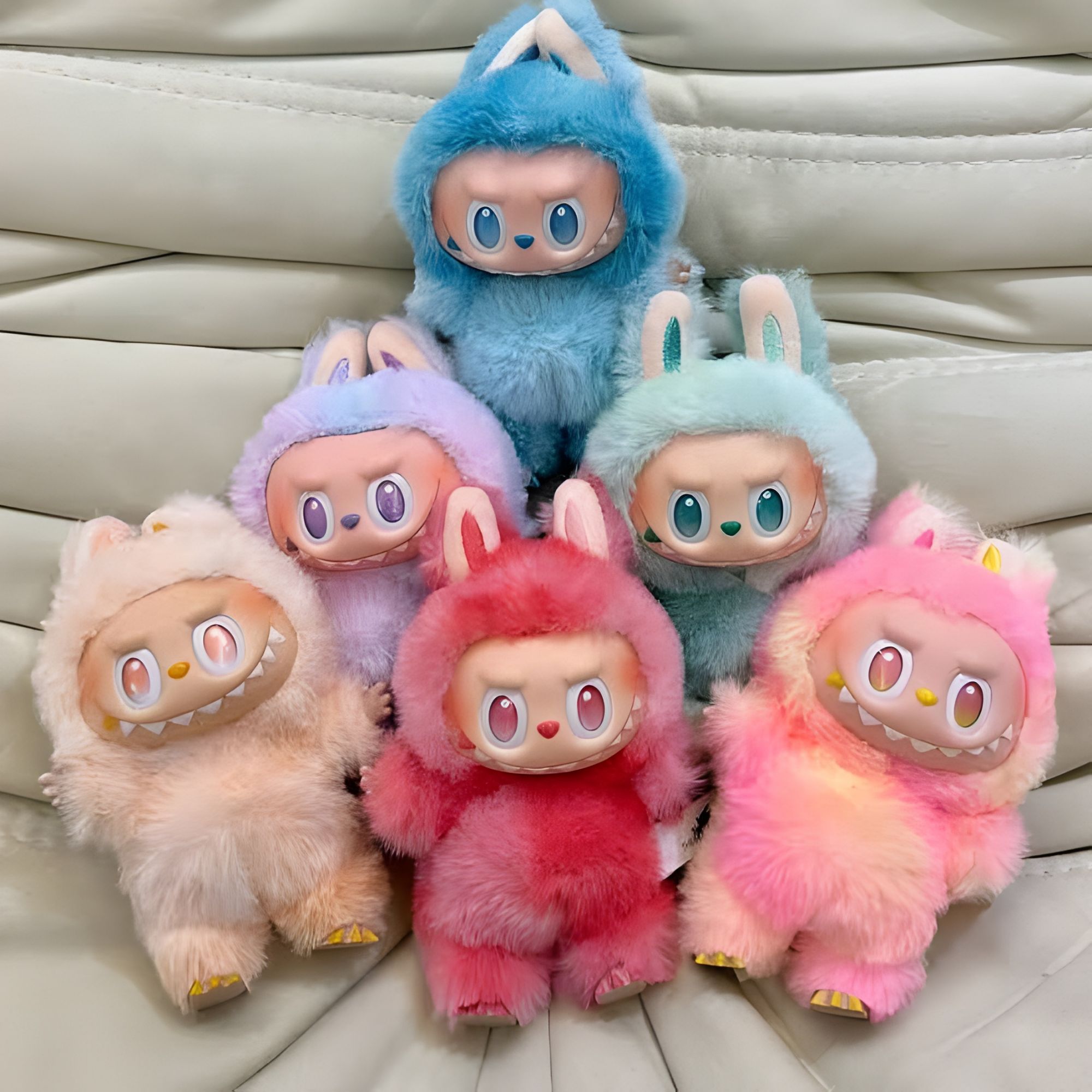 Labubu The monster Keychain Doll - Blind Box - 6.5inches Labubu doll keychain Stuff toy for Girls And Boys premuim good quality Labubu doll for kids