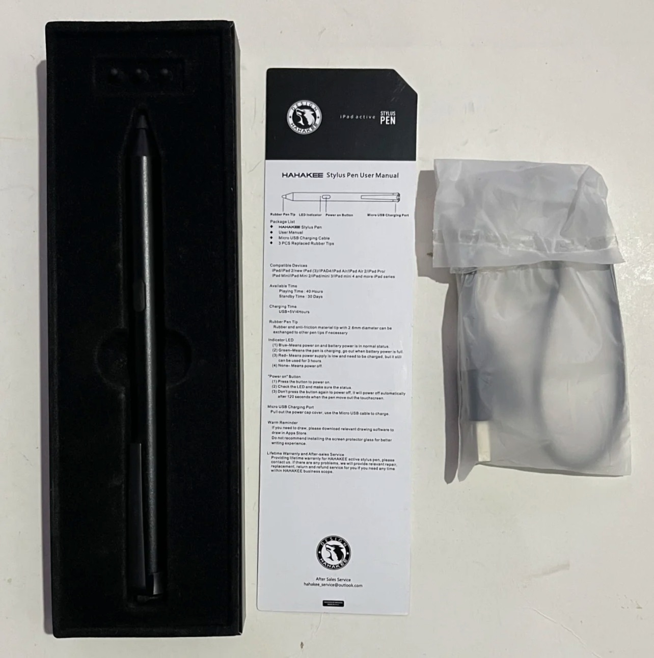 Active Stylus Pen Designed for iPad Series HAHAKEE Rechargeable