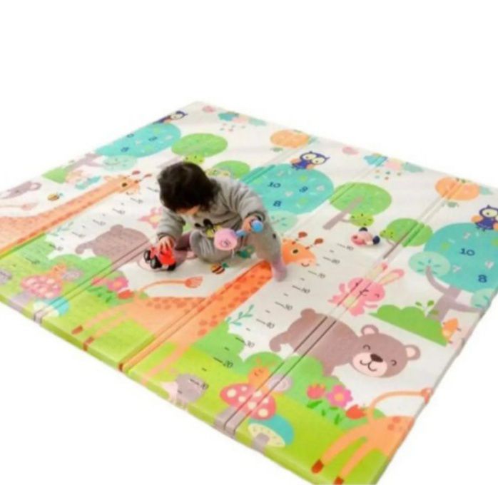 Baby Play Mat | Large Baby Crawling Mat Foam Reversible | Baby Care Playmat for Infants | Toddlers, Kids Indoor Outdoor Use (5feet x 6Feet) and  (5feet x  5feet).