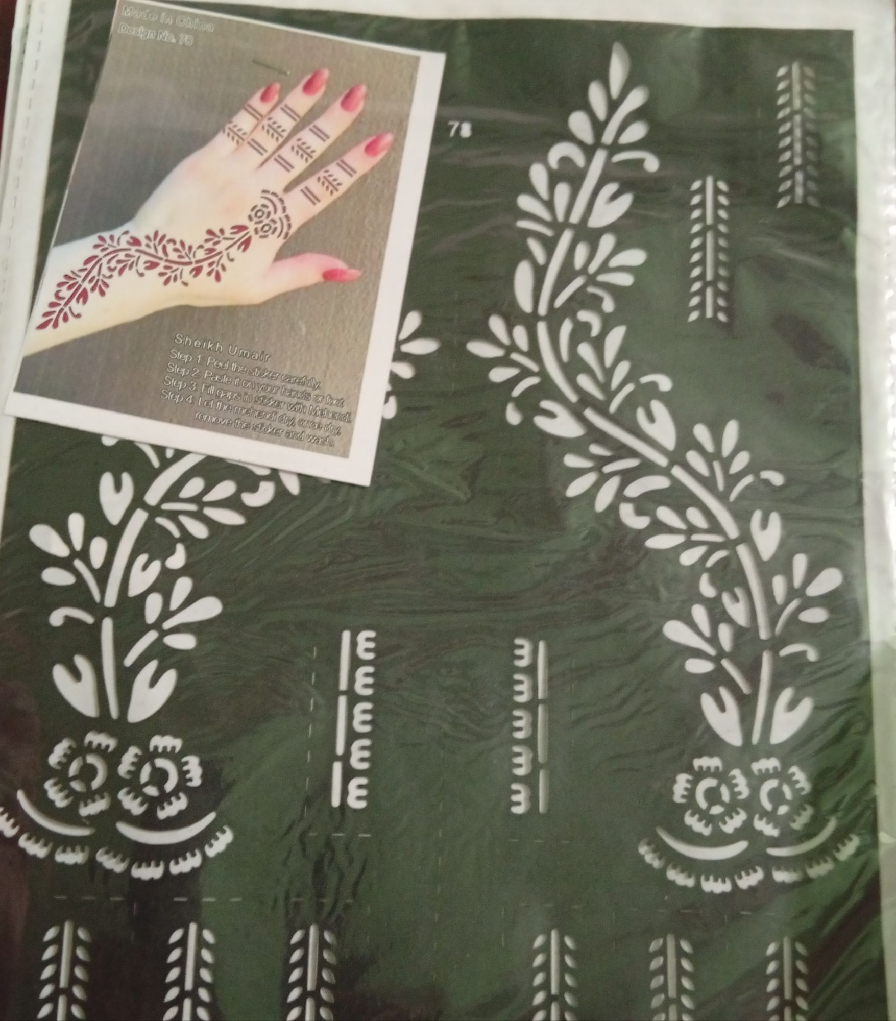 mehndi sticker buy one get one freeShimmery Elegance: Traditional Henna Tattoo Stickers with Glitter