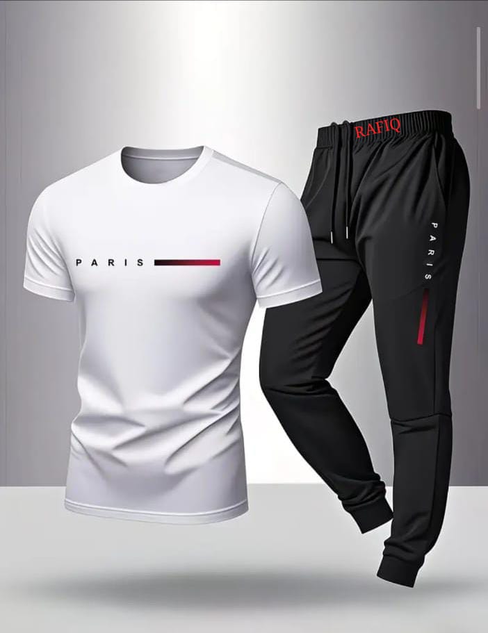 NEW ARRIVALS 2 PC  SPORT'S WEAR PRINTED SUMMER TRACKSUIT FOR MEN _ SOFT AND COMFORTABLE FABRIC SUMMER TRACKSUIT FOR MEN _TRACKSUIT FOR MEN_ PREMIUM T SHIRT AND TROUSER SET PRINTED SUMMER TRACKSUIT FOR MEN_TRACKSUIT FOR BOYS. ( MULTIPLE COLORS