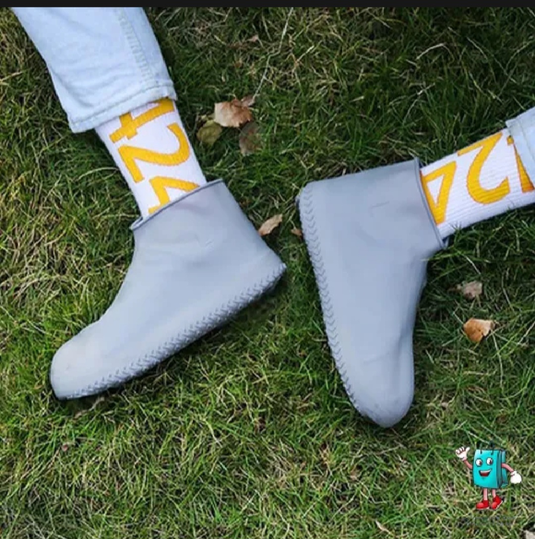Silicone Non-Slip Rain Boot Shoe Cover | Waterproof & Reusable Shoe Protector | Anti-Slip Elastic Shoes Rain Cover for Men & Women | Perfect for Rainy Season & Travel
