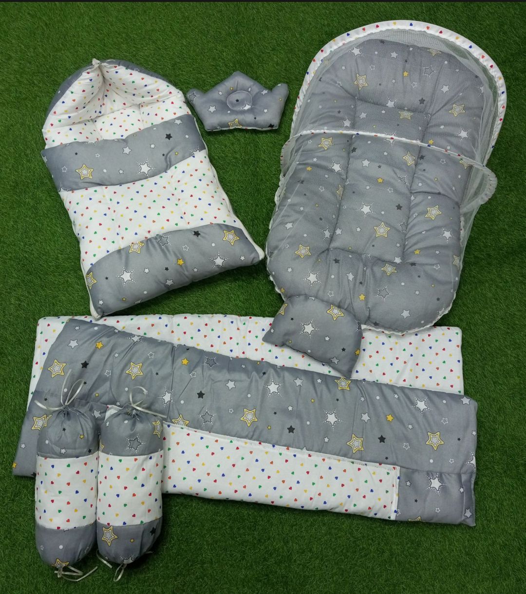 7Pcs Baby Bedding Set Super Soft High Quality Compete Newborn Bistar