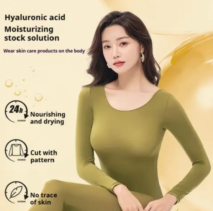 Thermal Women Set Long Sleeve Bottoming womens long johns Ultra-Thin autumn Thermal set Women's Seamless Thermal Also Wear in summer and winter both
