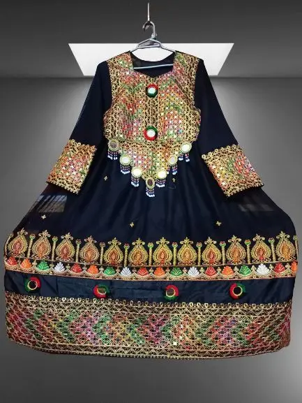 Pathani frock black sale