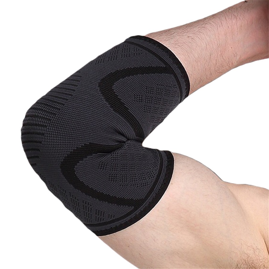 1pcElastic Elbow Support Sleeve for Gym Fitness Nylon Protective Pad Sweat Absorbing Arm Brace Sports Safety for Basketball Game