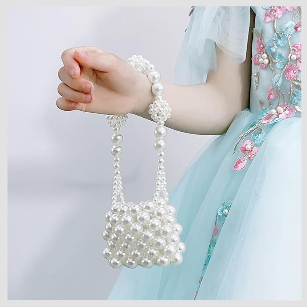 Handmade mini Beaded bag | pearl bag for girls