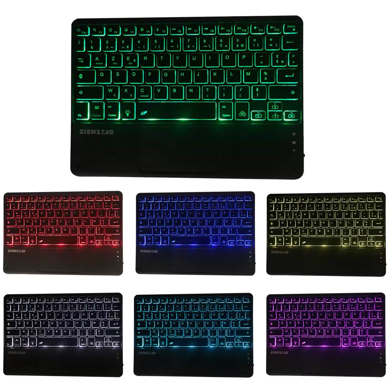 Wireless Keyboard With Touchpad Rechargeable Ultra Slim 3 Days Battery Timing For Tablet-Laptop-Mobile-Smart led And Other devices