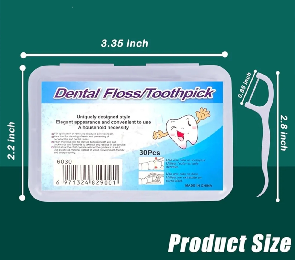 Pack of 3 Boxes | N Dental Floss Sticks | Eco-Friendly, Strong & Gentle Floss Picks | Oral Care for Healthy Teeth & Gums | Plastic Waste Reducing Dental Hygiene Solution ew Arrival 90pcs