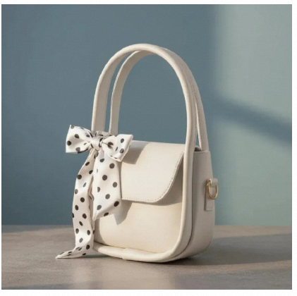 🎀 Elegant Ladies Shoulder Bag 👜 | Fashion Crossbody Purse and top handle bag with Polka Dot Bow ✨