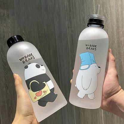 We Bare Bear Frosted Water Bottle