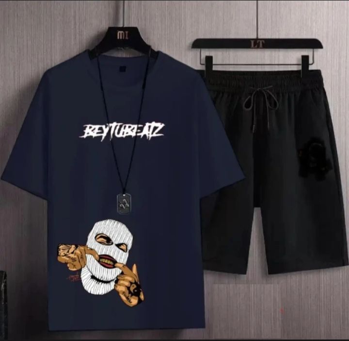 New Summer Printed T-shirt and Short For Boys & Men