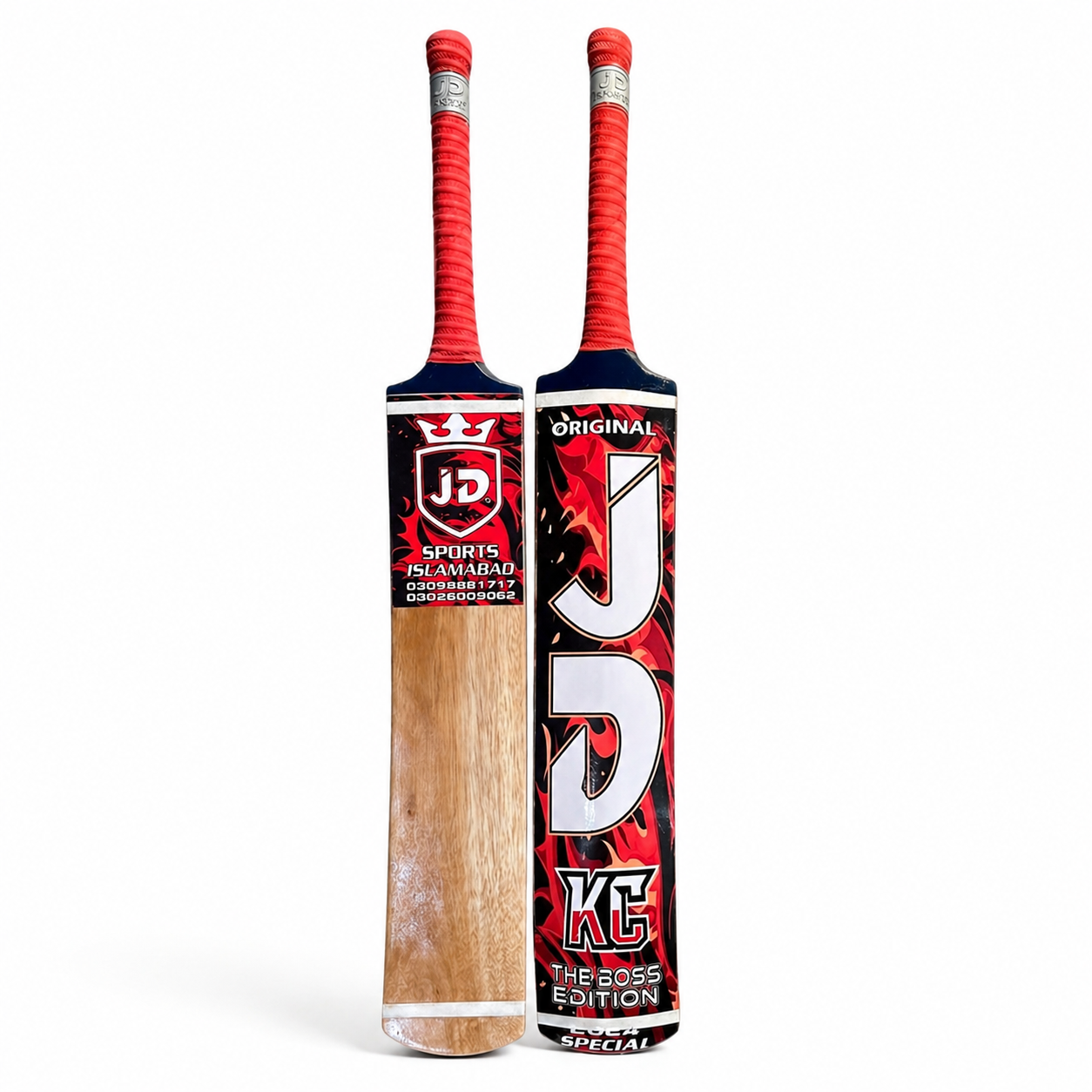 JD Cricket Bat for Hard Hitters | Premium Tennis Ball Cricket Bat | Powerful Stroke Play | Lightweight Wooden Bat | All Ages | Practice & Match Bat