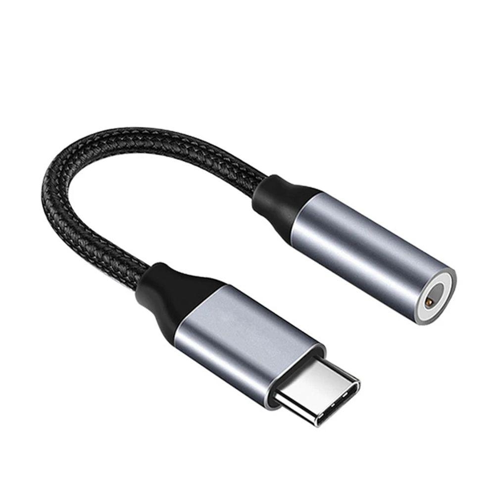 USB Type C To 3.5mm Audio Jack Adapter Plug and Play For Wired Headphone USB C To 3.5mm Earphones Audio Cable Connector Adapter