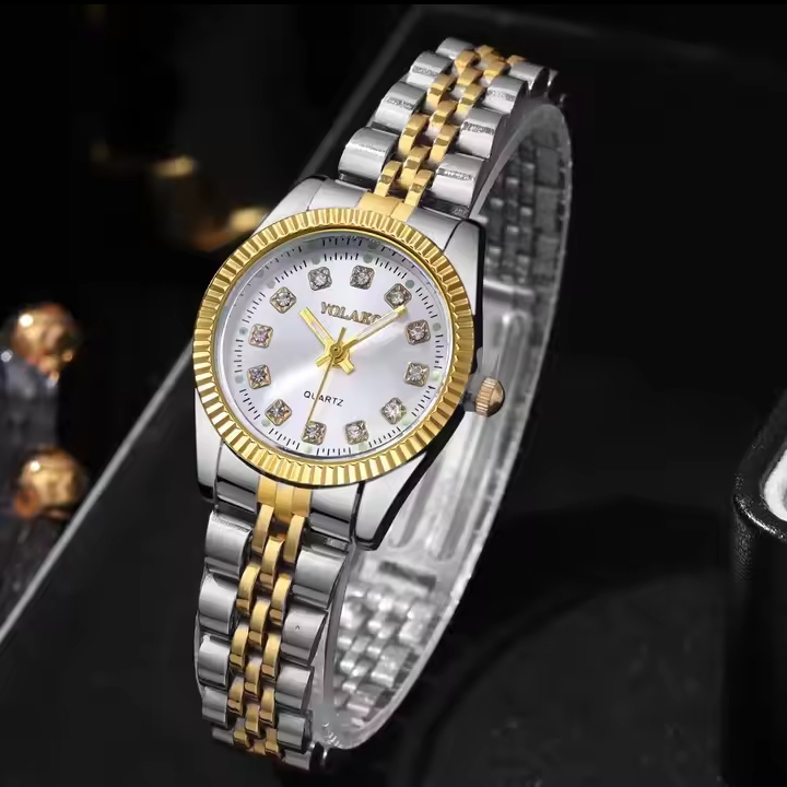 Womens Classic Fashionable Watch With Diamonds Imported Girls luxury wrist watch Quartz watches for ladies full water Resistant women's watches