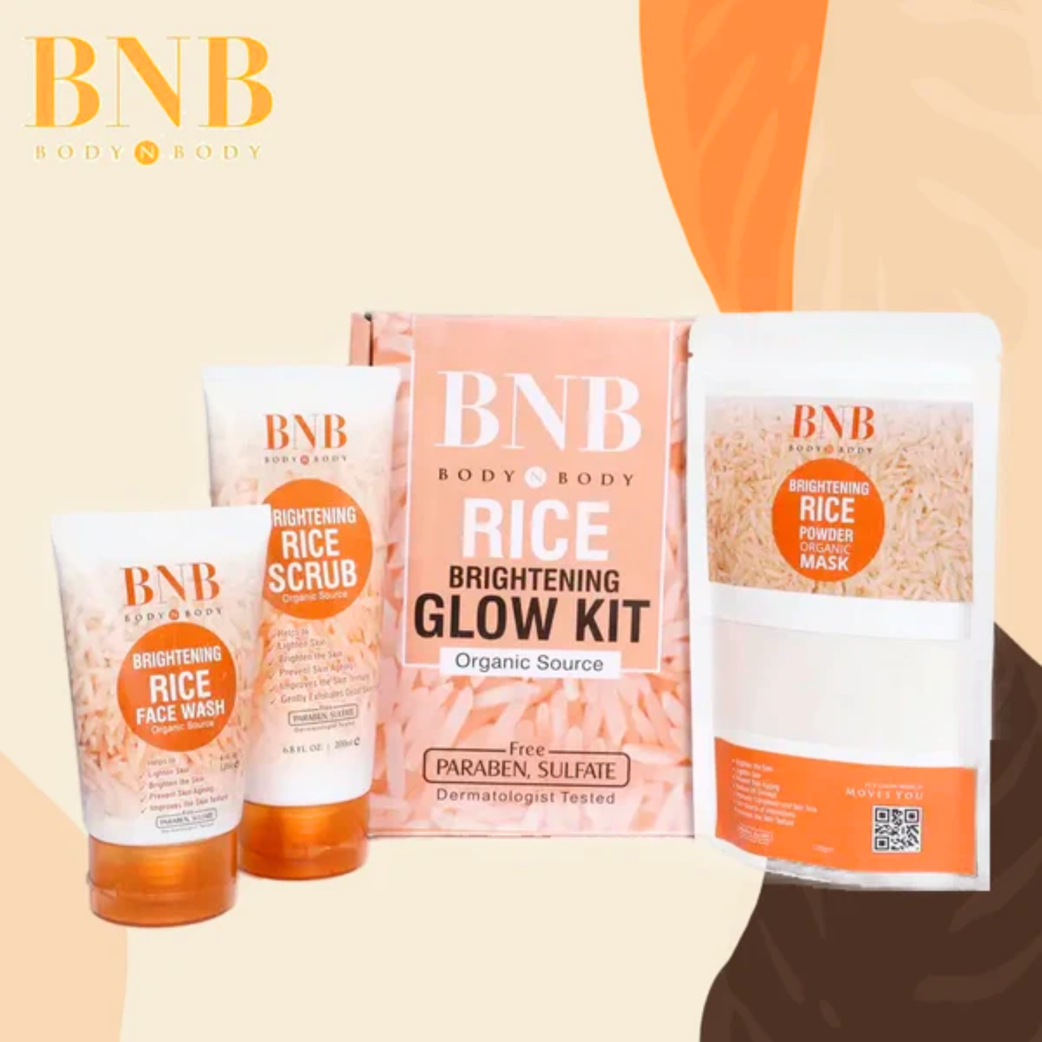 Rice Extract Bright and Glow kit original | Daraz.pk
